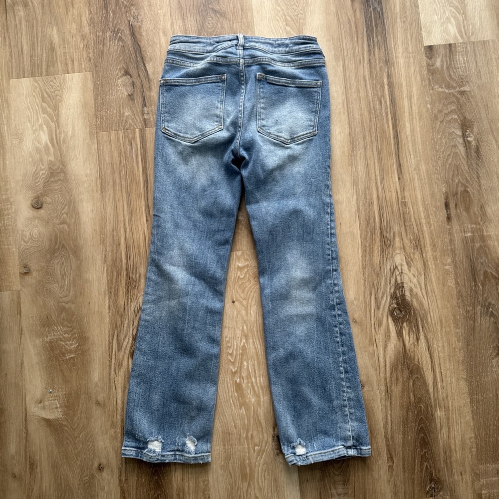 Anthropologie Pilcro Denim Jeans Size 25 Straight Leg Distressed - Picture 8 of 12